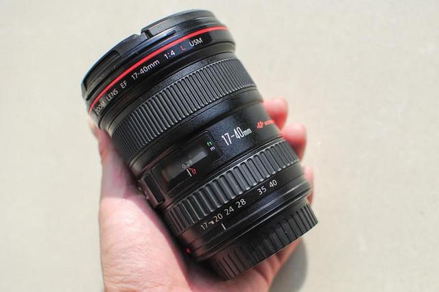 【八成新】出自用宝贝佳能红圈17_40 4l镜头!